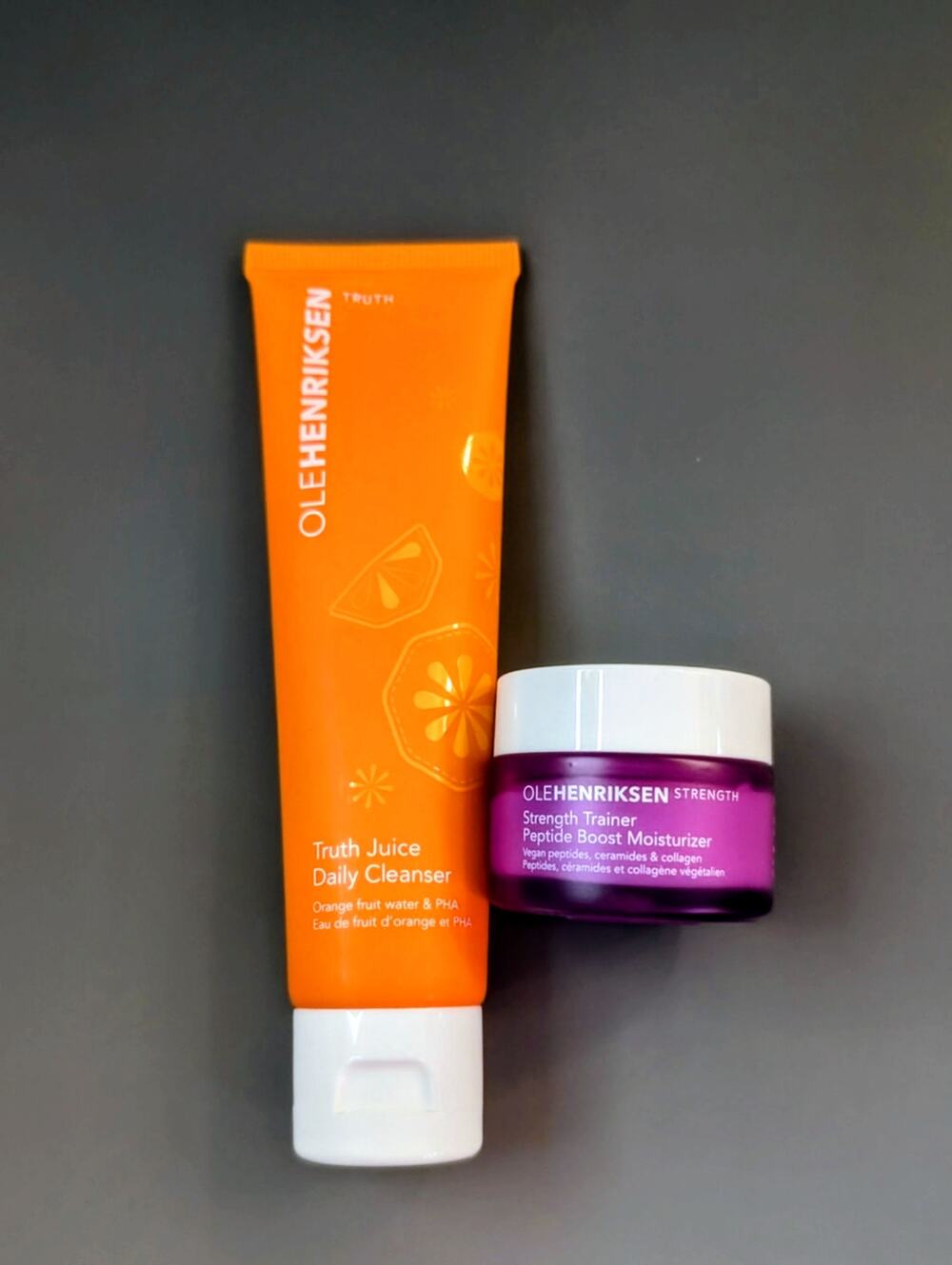 Olehenriksen Truth Juice 60ml & Strength Trainer Peptide Boost 15ml